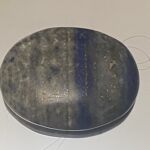 Lapis Lazuli -Crystal to connect to your third eye chakra. Blue and Grey in Colour. Smooth palm stone.