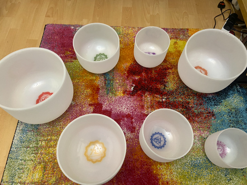 Crystal bowls. Sound Healing. Blance chakras.